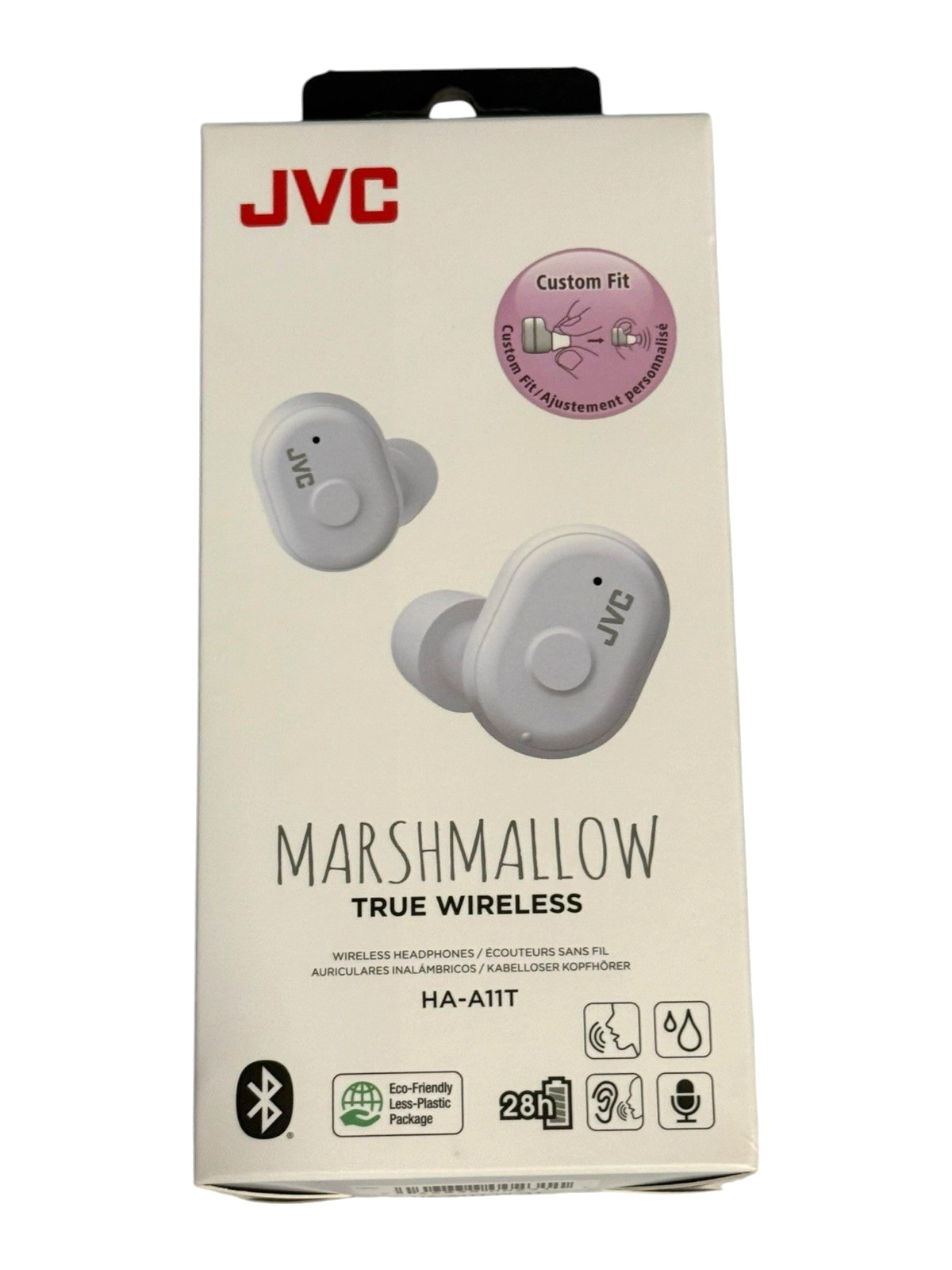 JVC Marshmallow True Wireless (HA-A11T) Bluetooth Headphones – White