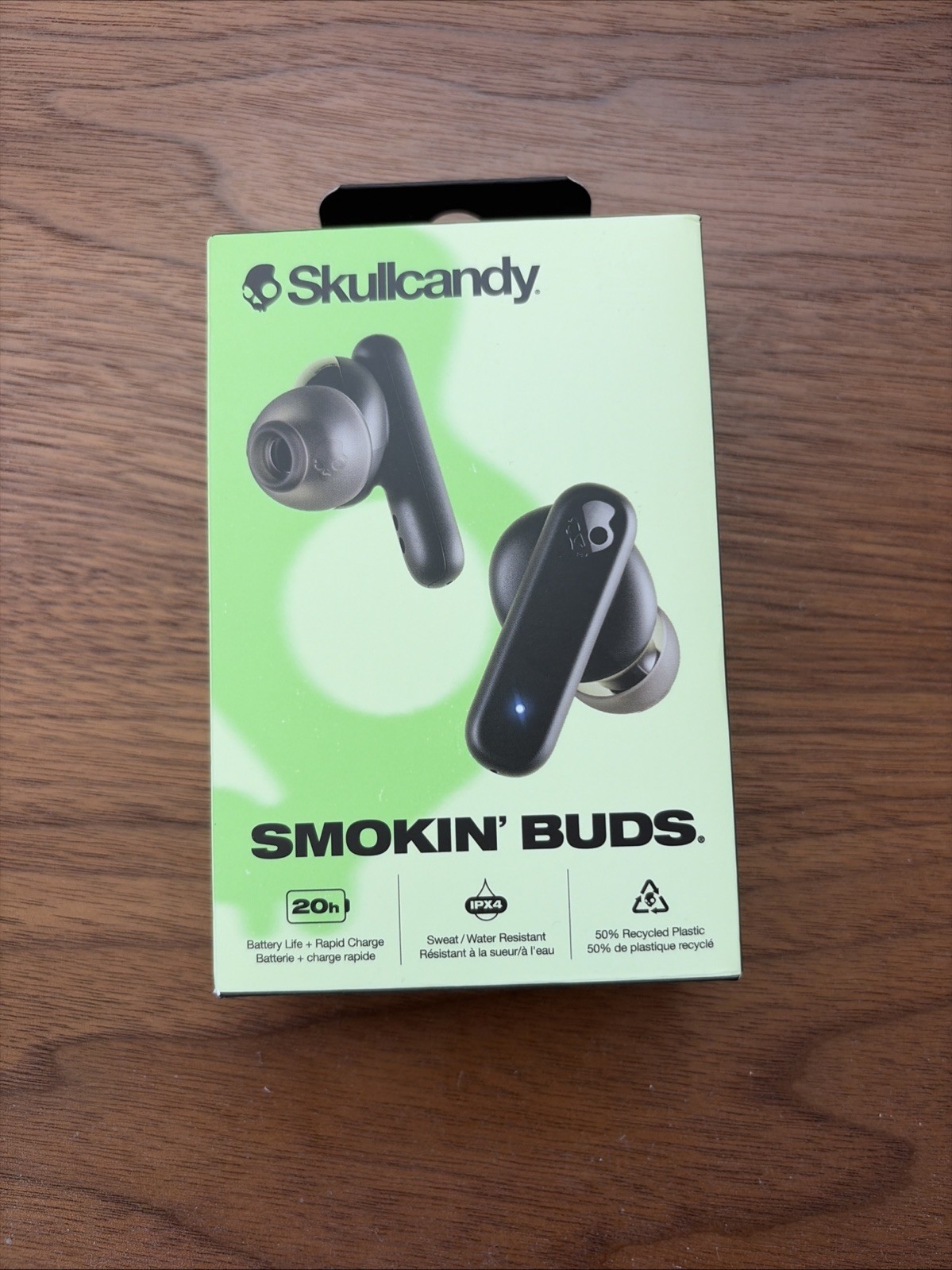 Skullcandy Smokin’ Buds Wireless In-Ear Earbuds – True Black NIB