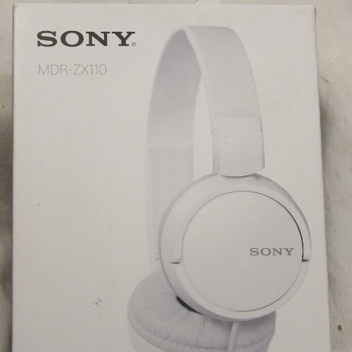 Sony MDR-ZX110 Ear-Pad (On the Ear) Headband Headphones – White