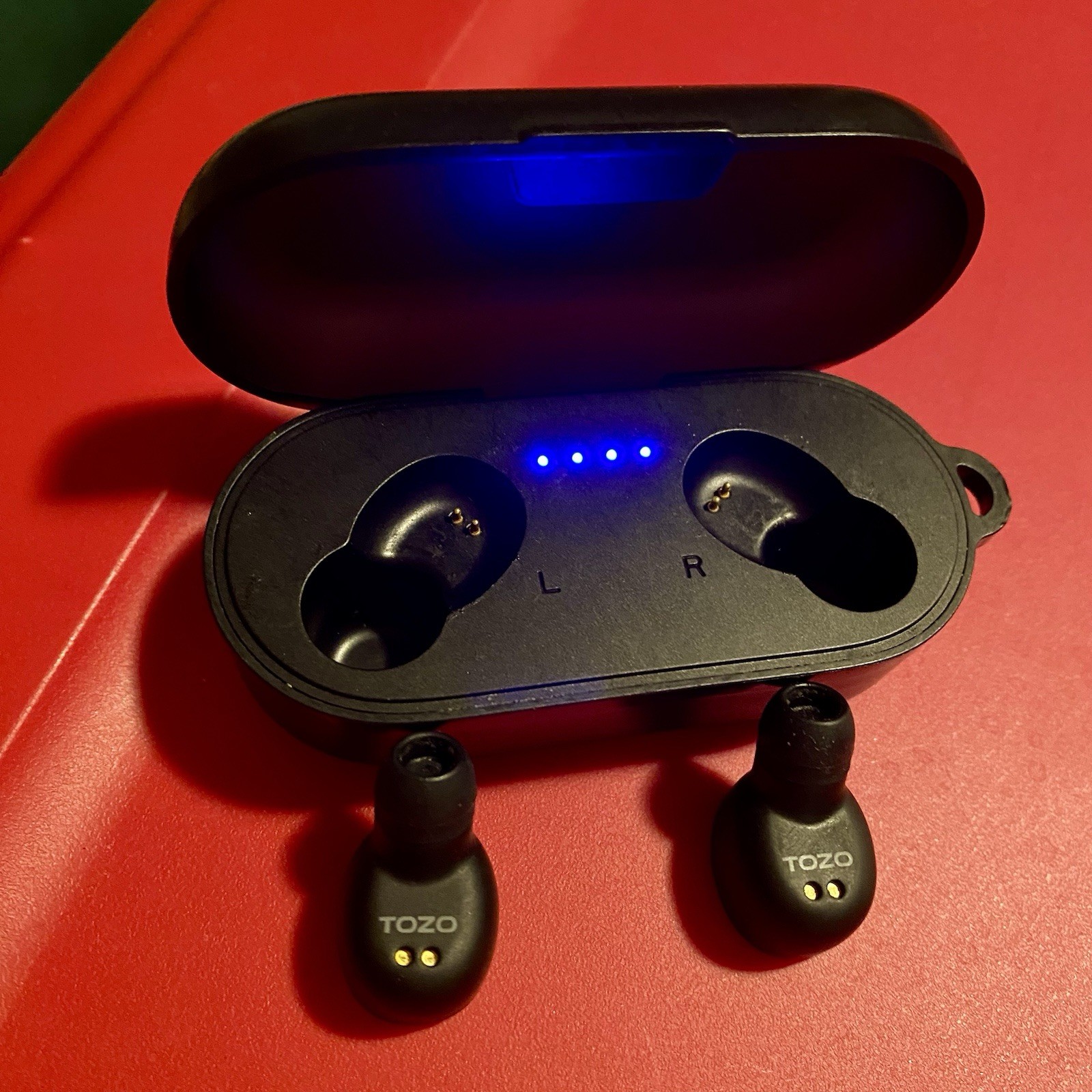 2018 TOZO Earbuds T10, Tested- Working, With Charging Case