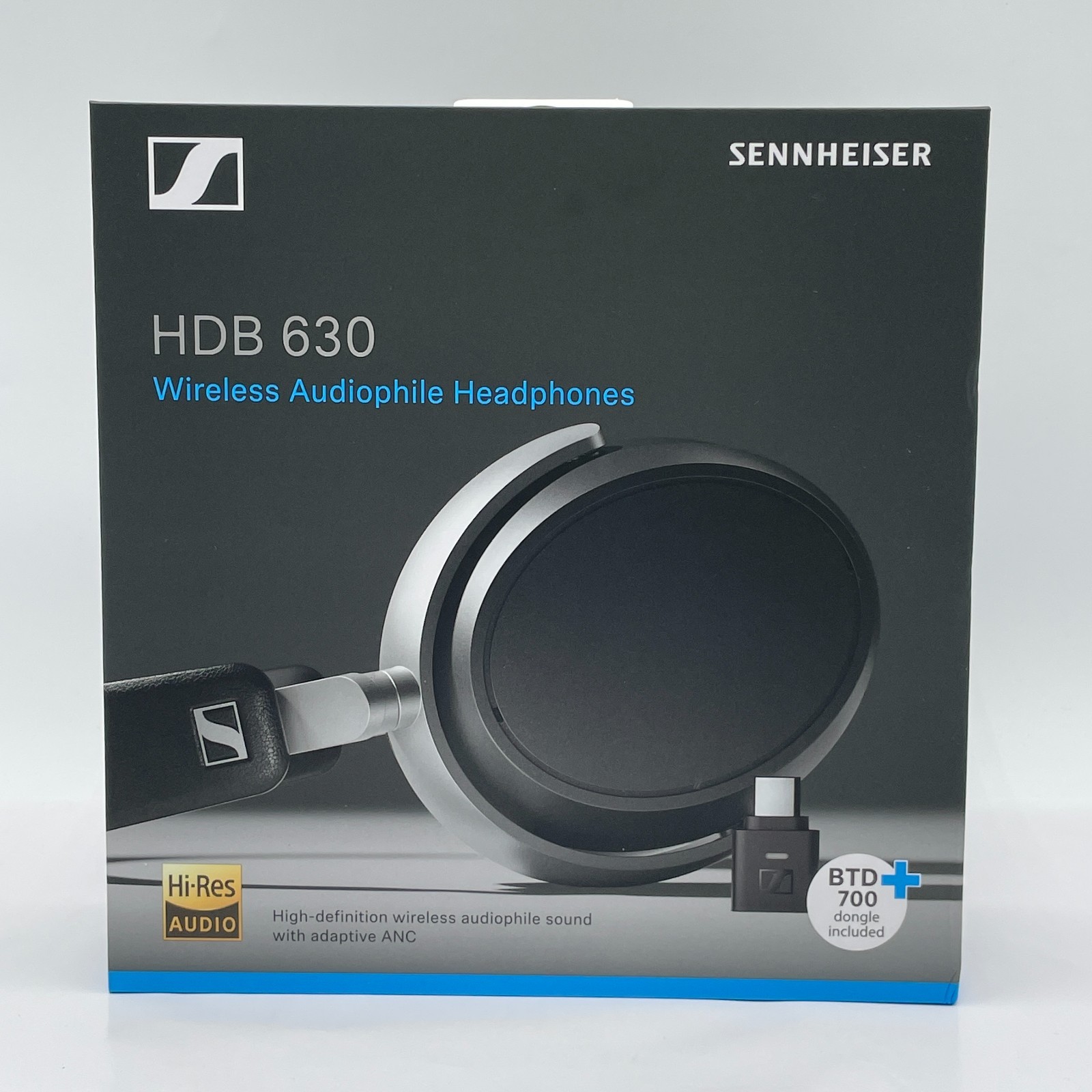 Sennheiser HDB 630 Wireless Audiophile Headphones with BTD 700 Dongle Silver New