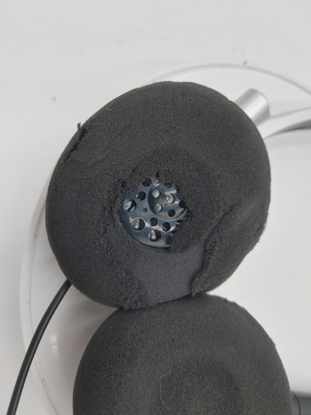 Sony Noise Cancelling Wired Headphones MDR-NC6 Black/Silver Tested Working Fair