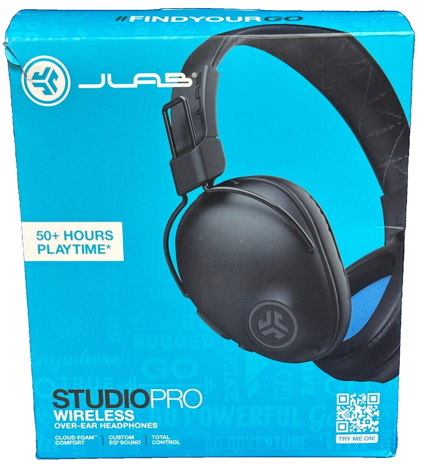 JLAB STUDIO PRO WIRELESS HEADPHONES HBASTUDIOPRORBLK4, EQ3 sounds-Open Box
