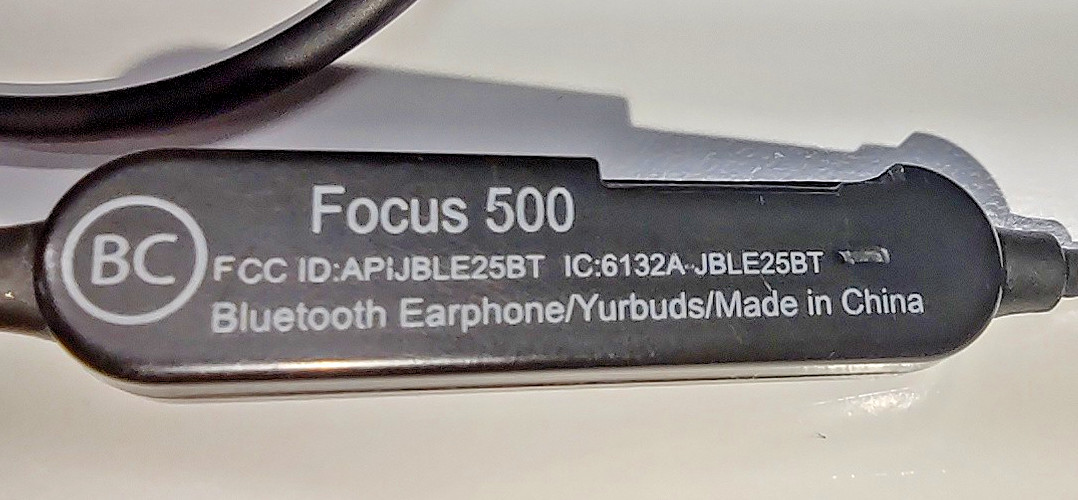 Yurbuds Focus 500 Bluetooth Earphones TESTED WORK CLEAN!