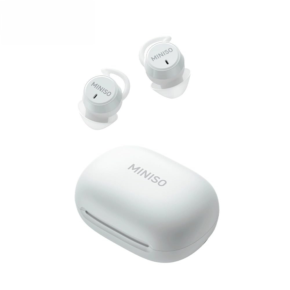 MINISO MS217 Sleep Earbuds, Mini in-Ear Design for Side Sleepers, Off-White