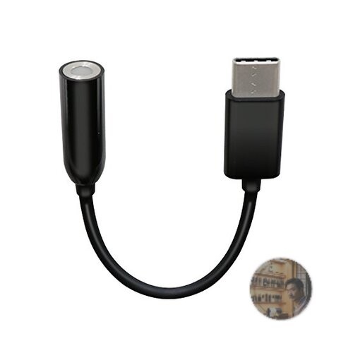 ELECOM USB-C to 3.5mm Earphone Adapter 4-Pole Mic Support Black EHP-C35BK New