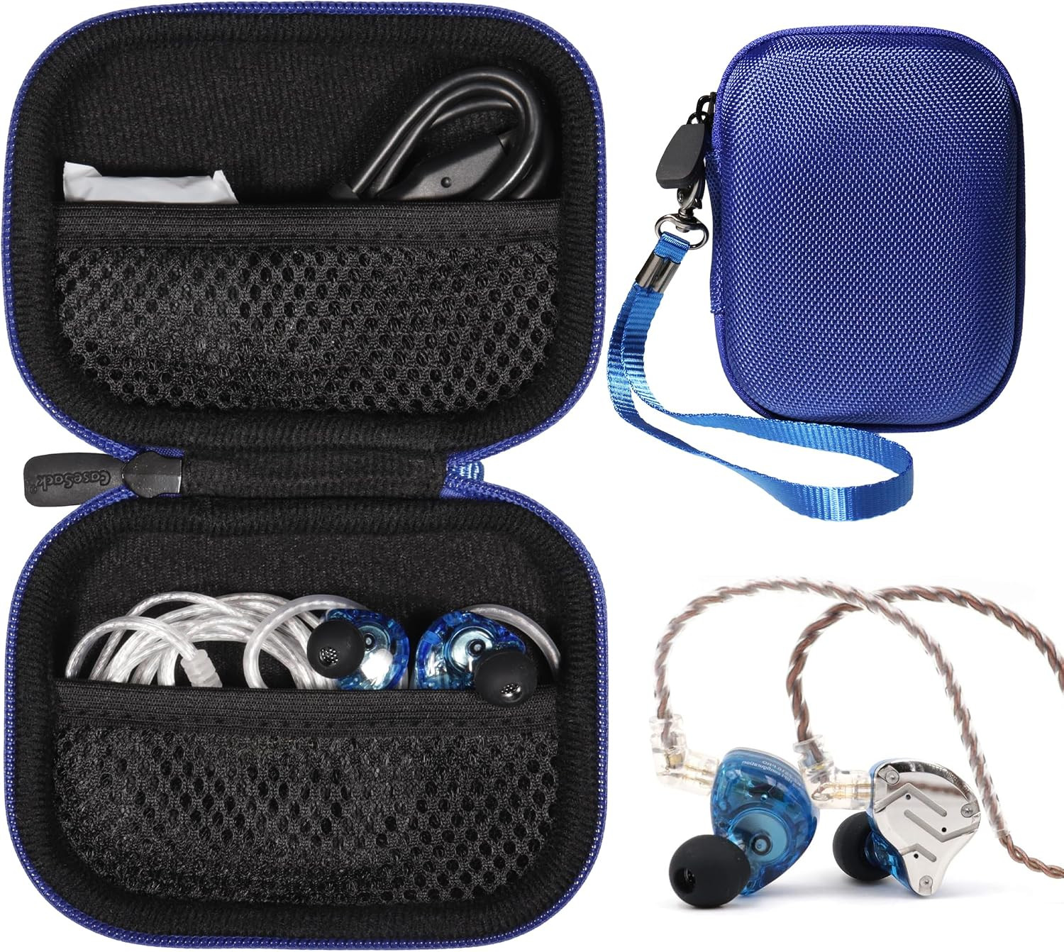 Case for KZ ZS10 Pro, Linsoul 4BA+1DD 5 Driver in Ear Monitor, Hifi Metal Earpho