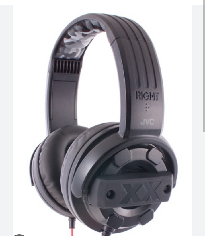 JVC HA-M5X Xtreme Xplosives Stereo Headphones Black, Camo Headrest