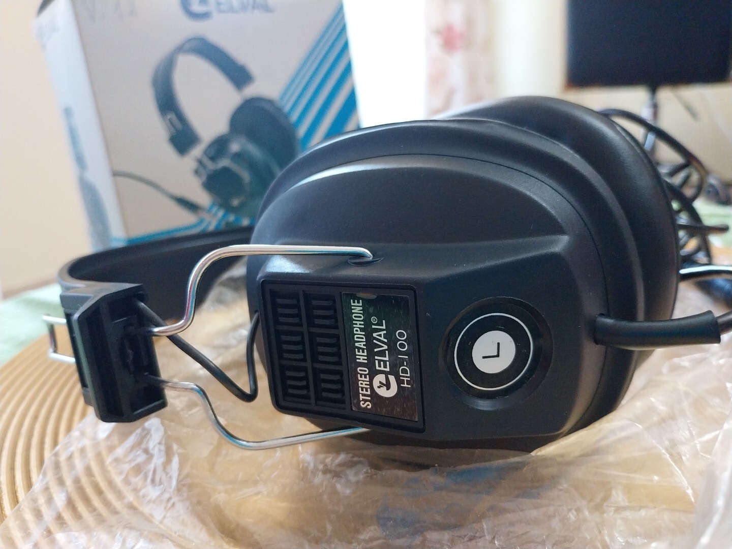 ELVAL Headphones for Stereo HD 100 HEADPHONES for Music 20-20,000 Hz