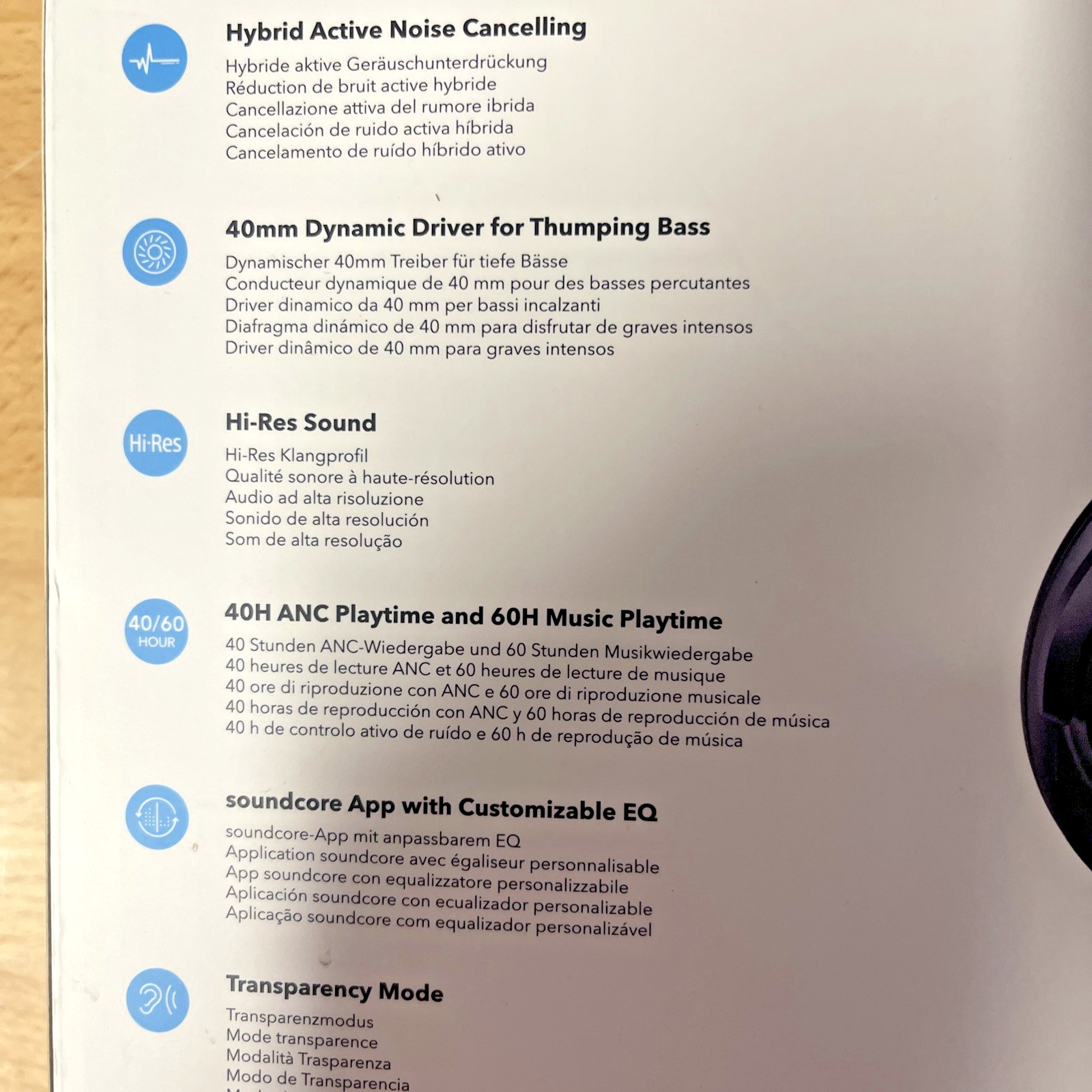 Soundcore by Anker Q20i Hybrid Active Noise Cancelling Headphones, Big Bass