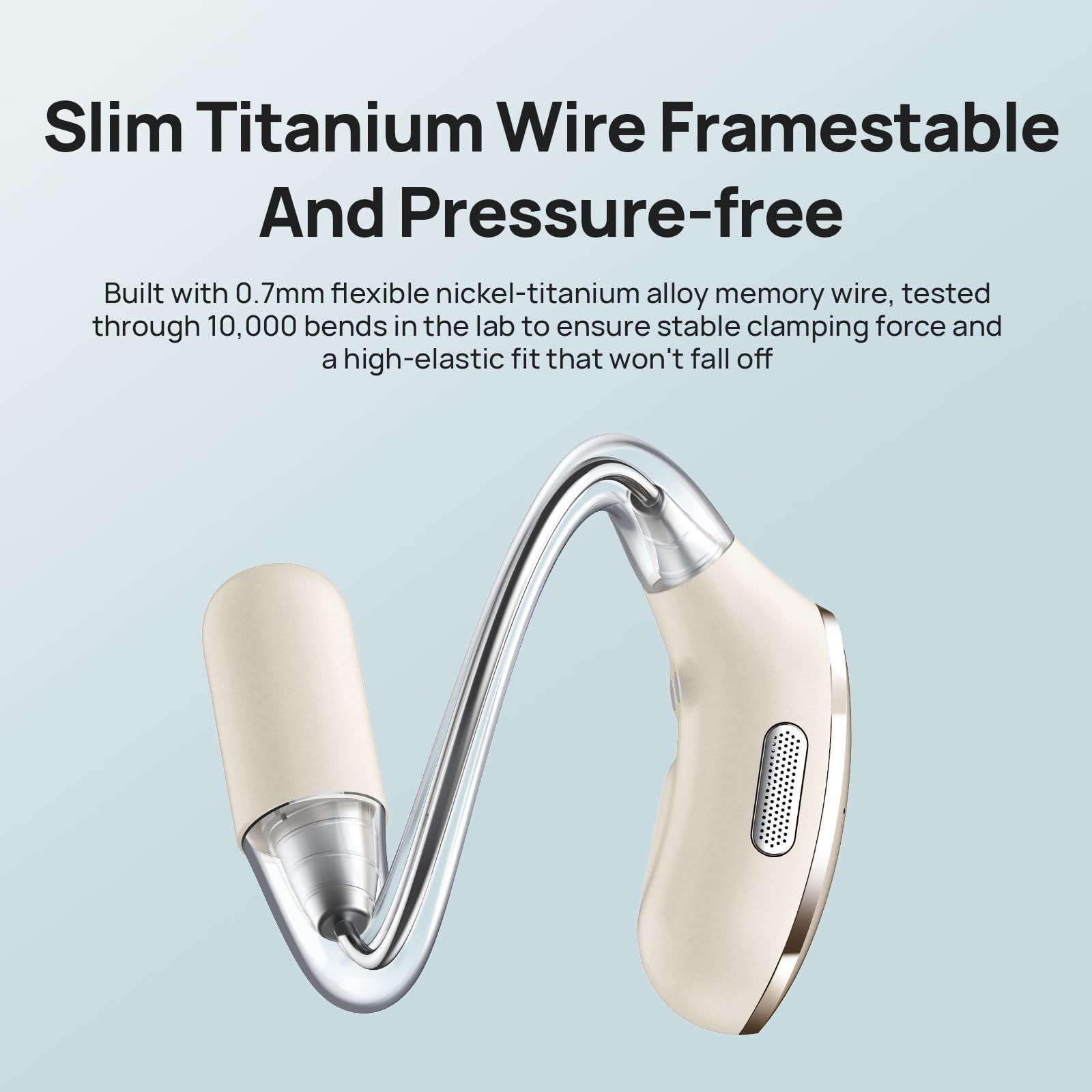 Wireless Open Ear Sports Headphones, Lightweight 7.2g, IPX4 Sweatproof, 30-Hour
