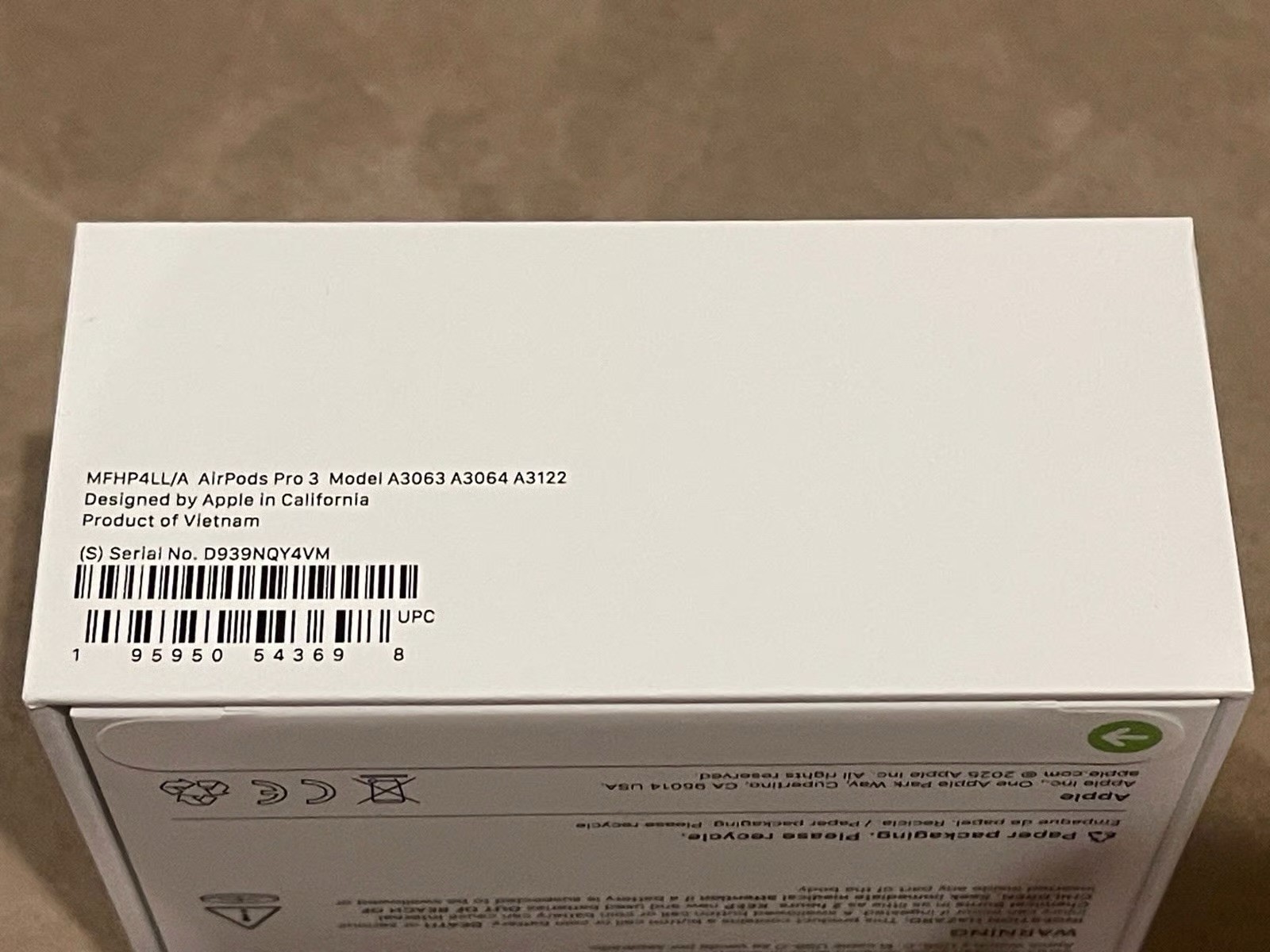Apple AirPods Pro 3rd Gen USB-C MagSafe Earbuds MFHP4LL/A Authentic New Sealed