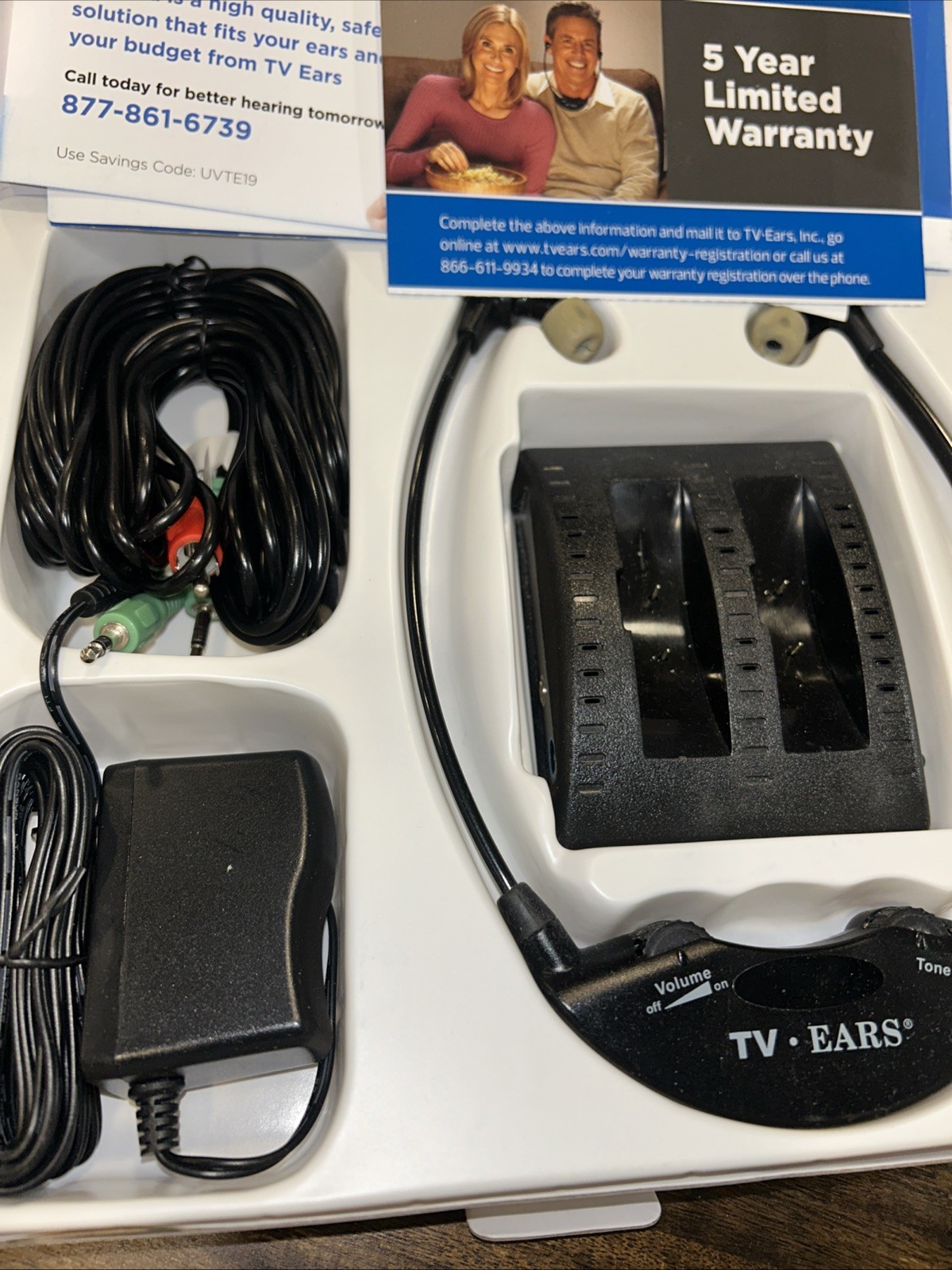 TV Ears Original System 11641 Wireless Voice Clarifying TV Headset – Version 5.0