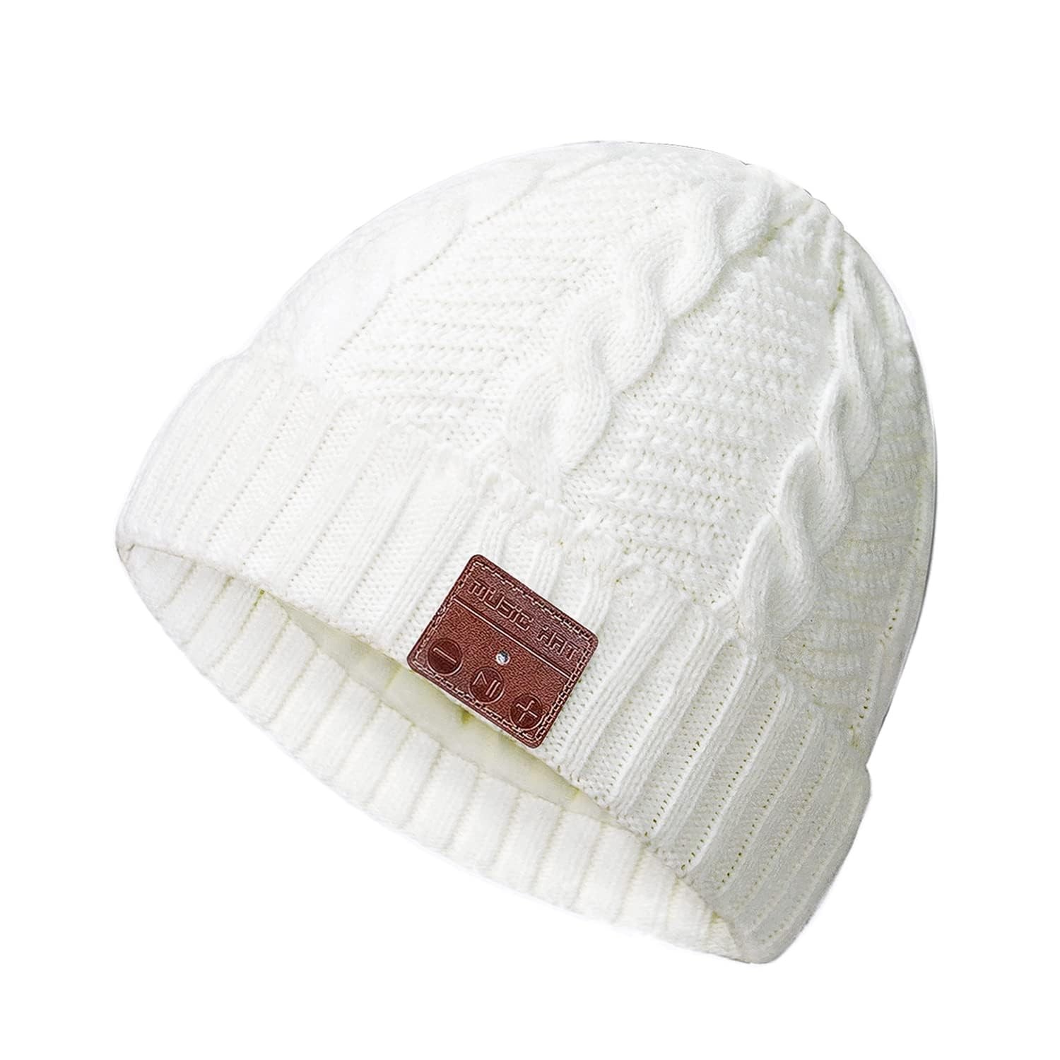 Women Bluetooth Beanie Hat Pompon Sport Wireless Music Stereo Headphones Mic
