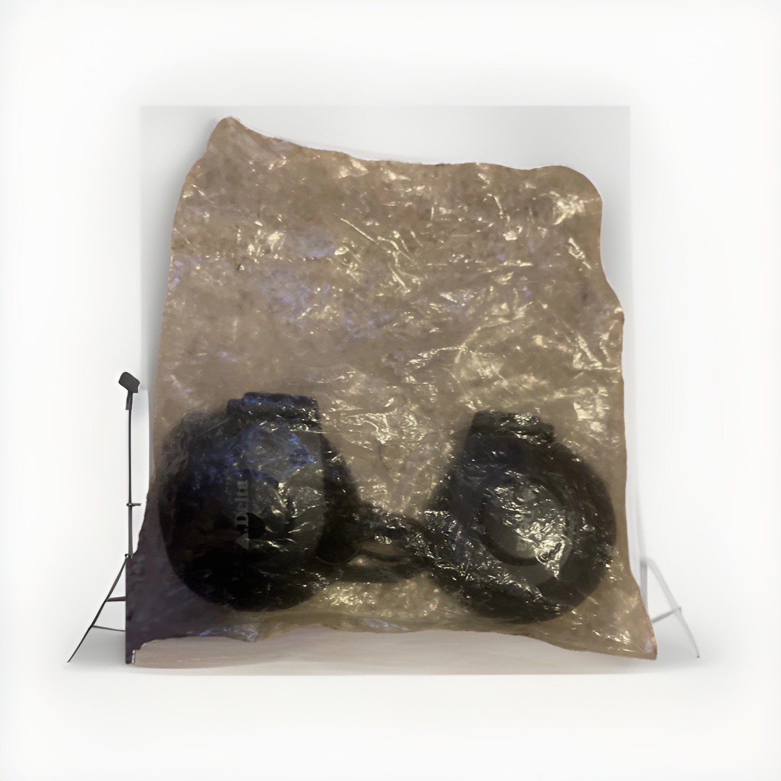 90’s Delta Airlines Over the Ear Headphones Ear Buds Black VINTAGE RARE Plug In