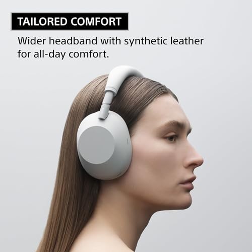 Sony WH-1000XM6 Wireless Noise Cancelling Headphones Platinum Silver Bluetooth