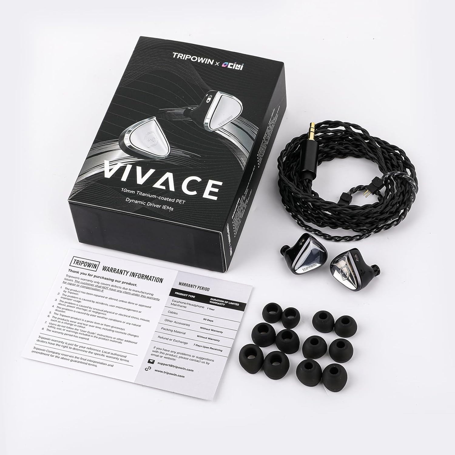 Linsoul Tripowin x 0DiBi: Vivace in Ear Monitor, 10mm Titanium Diaphragm Dynamic