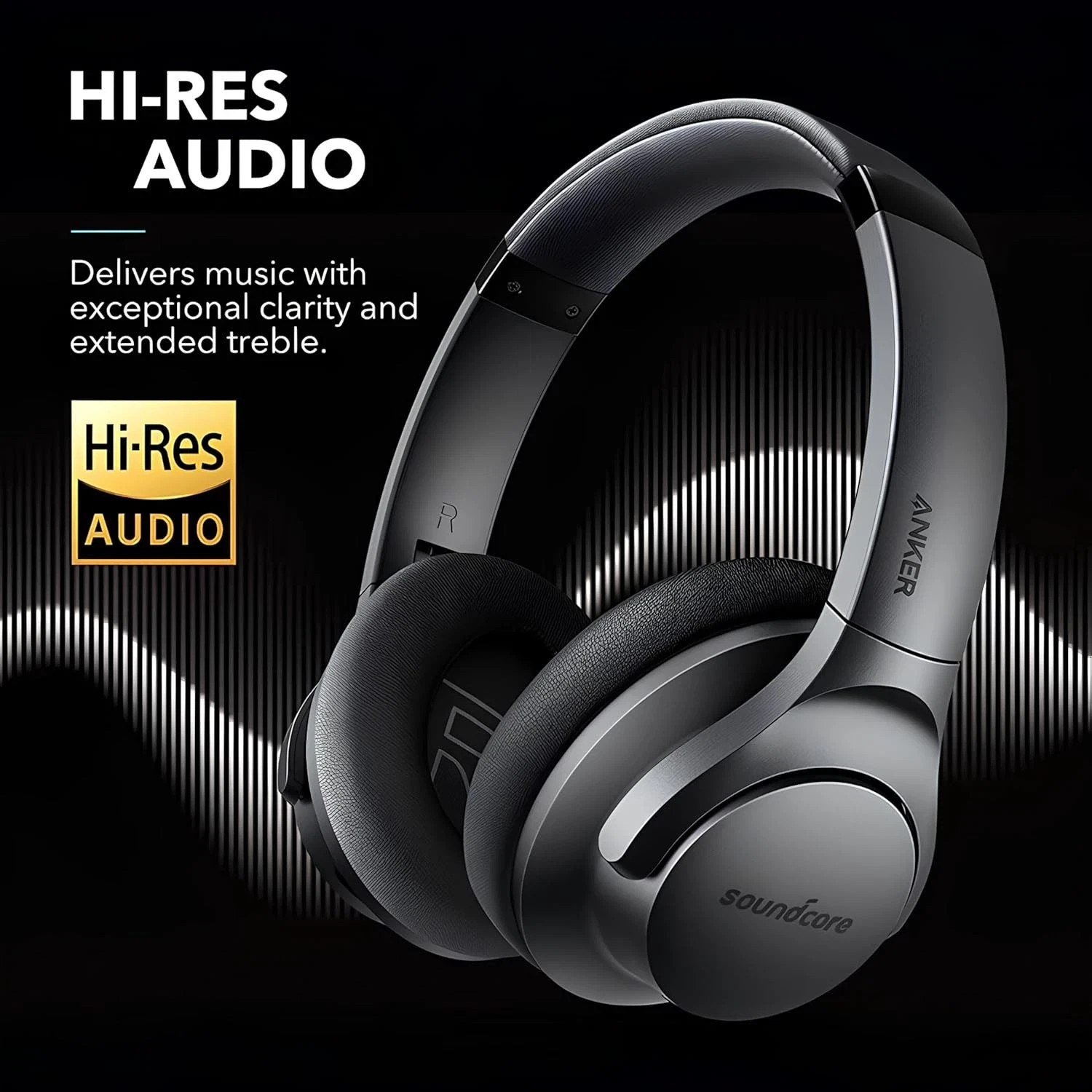 Soundcore Anker Life Q20 Hybrid Active Noise Cancelling Headphones, Wireless New