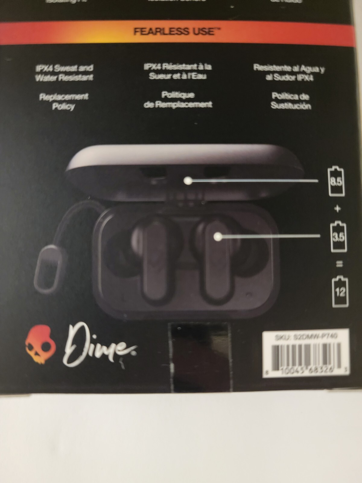 Brand New Skullcandy Dime True Wireless In-Ear Earbud – True Black (S2DMW-P740)
