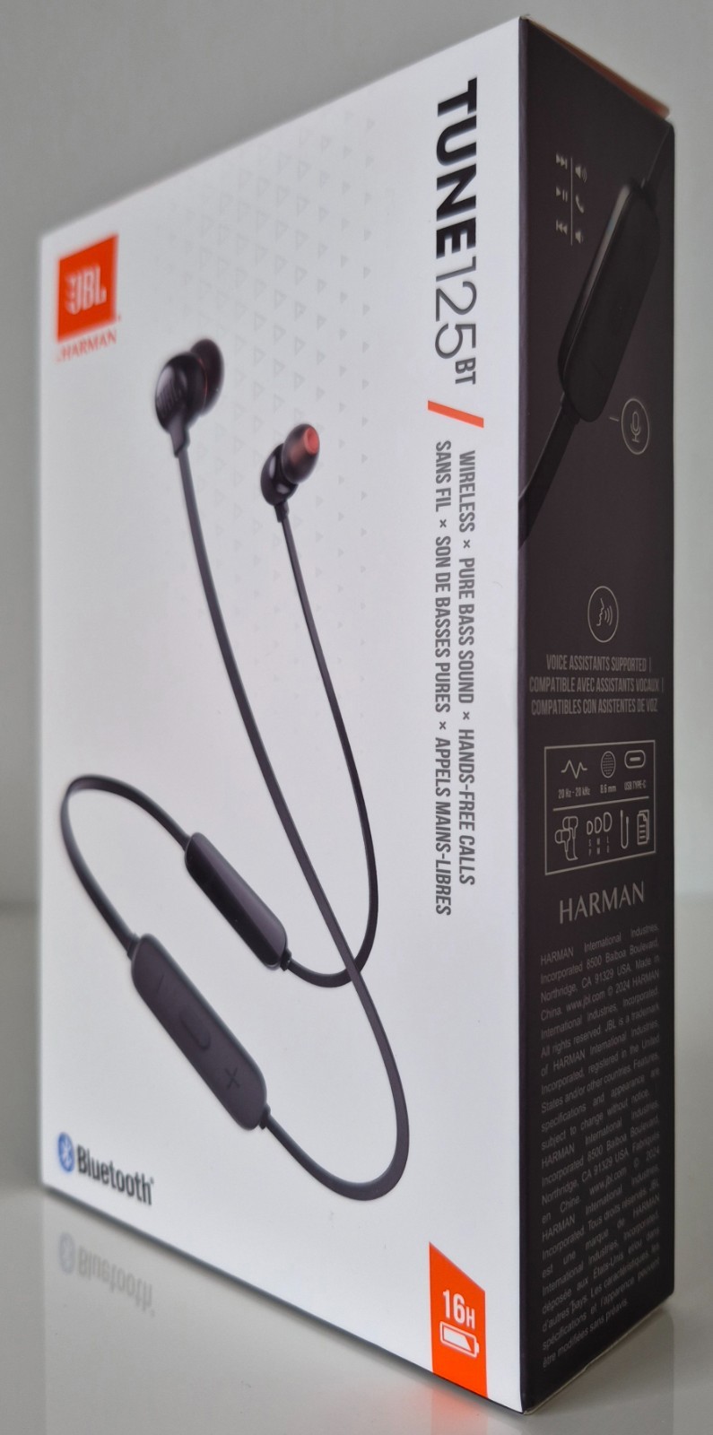 JBL Tune 125BT Wireless Bluetooth In-Ear Neckband Earbuds 2024 NEW