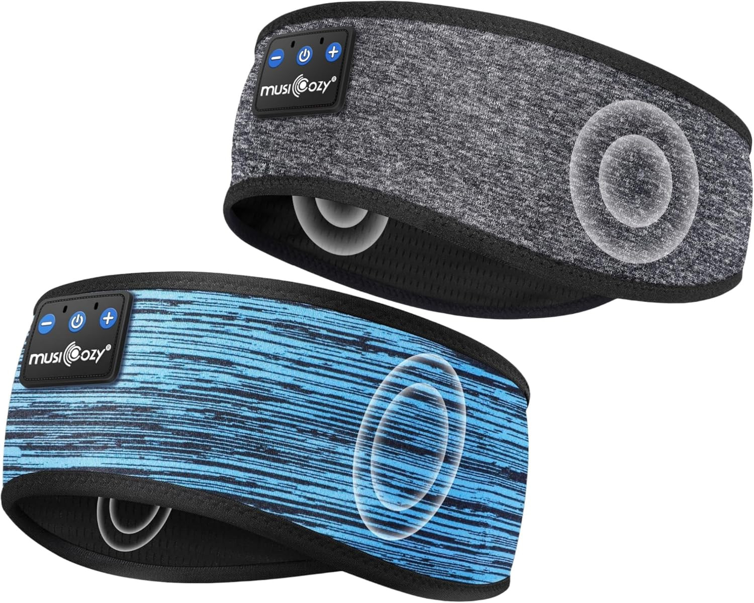 Bluetooth Headband 2-Pack – Wireless Music Sleep Headphones Set for Men and Wome