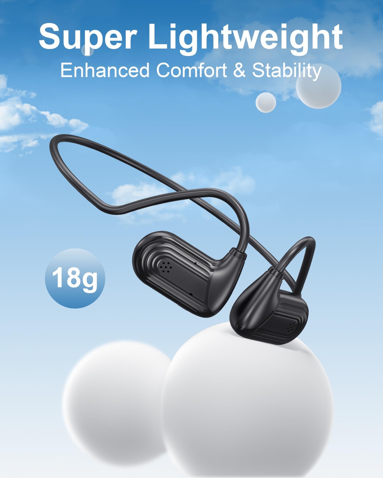 Open Ear Headphones,Bluetooth Headphone for Running Cycling Workouts