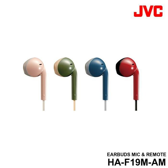 JVC Vintage / Retro Earbuds Sweat/Splash Proof includes Mic & Remote (HAF19M)