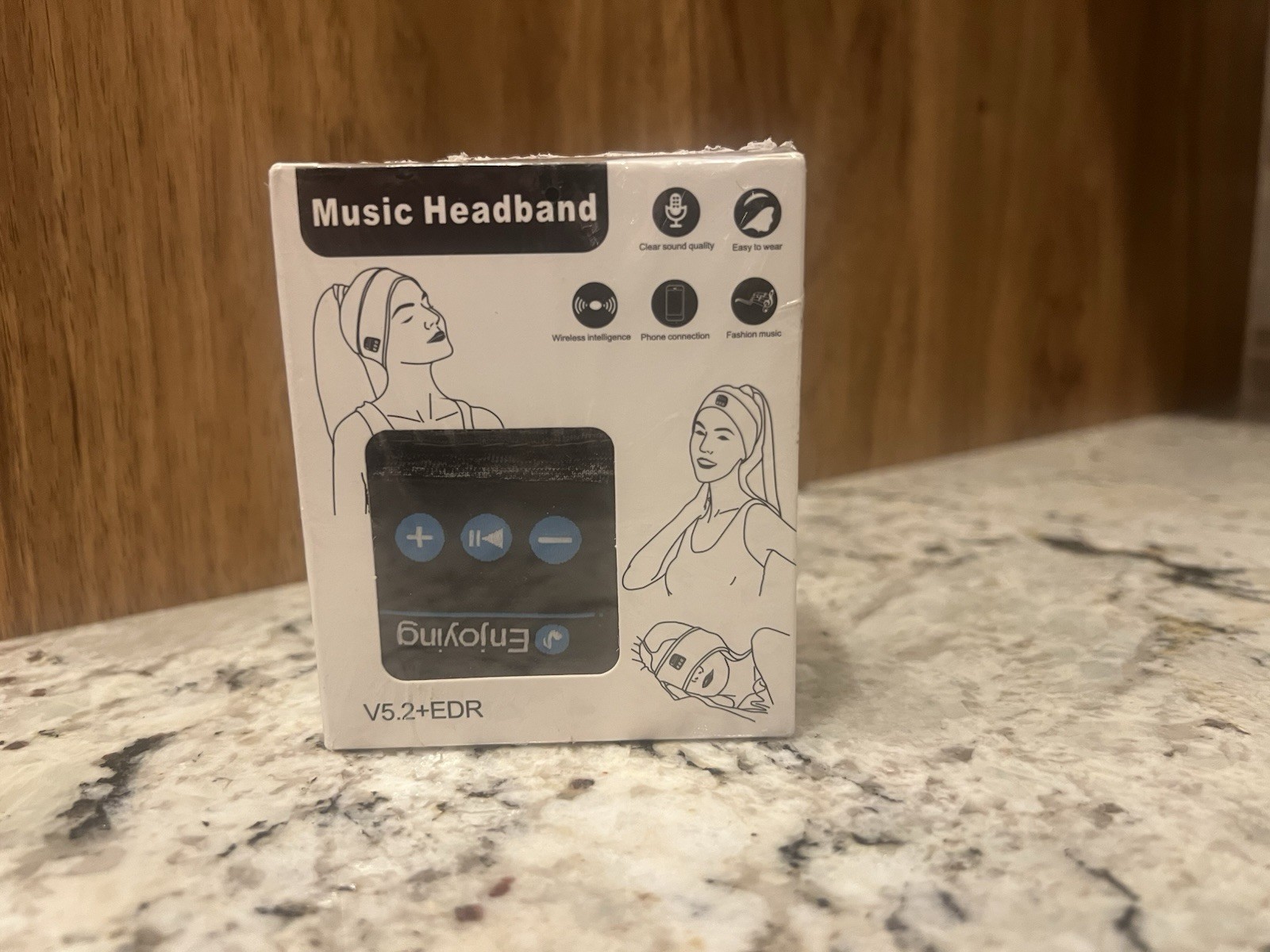 Enjoying Bluetooth Wireless Headband Headphones V5.2+EDR Black