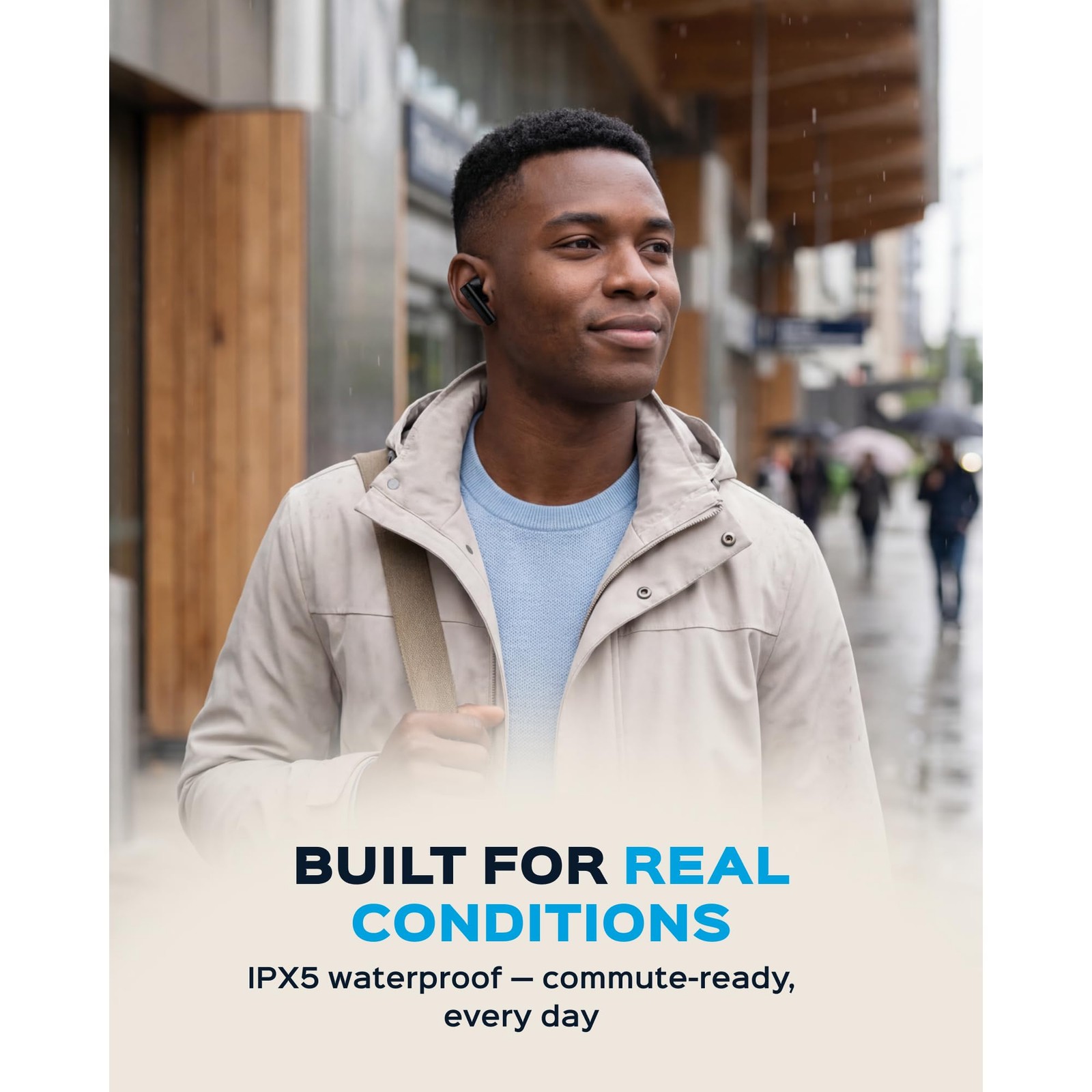 TREBLAB X8 – True Wireless Earbuds, Dual ENC Mics for Calls, IPX5, 40H Play
