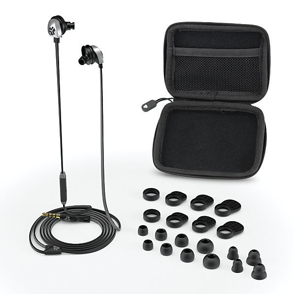New JLAB EPIC-BLKGRY-BOX Epic Premium Earbuds with Universal Mic Black/Gray
