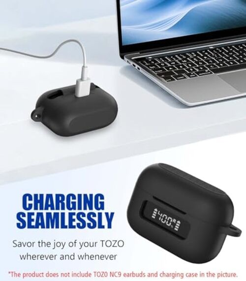 for TOZ0 NC9(2024) Case Cover, Silicone Protective Battery Display Black