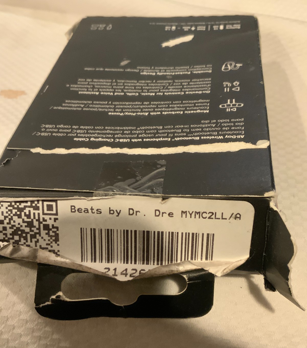 Beats Flex All Day Wireless Earphones, Part# MYMC2LL/A, Black