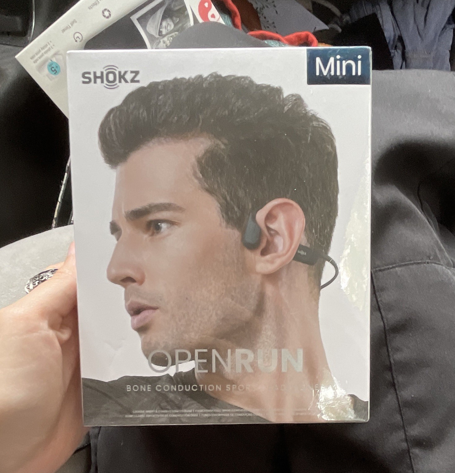 Shokz OpenRun Mini Bone Conduction Headphones Black S803