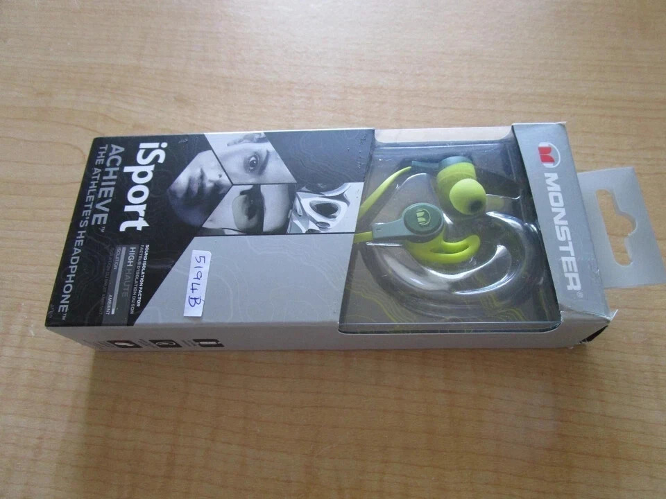 Monster iSport Achieve In-Ear Headphones Green 137091-00