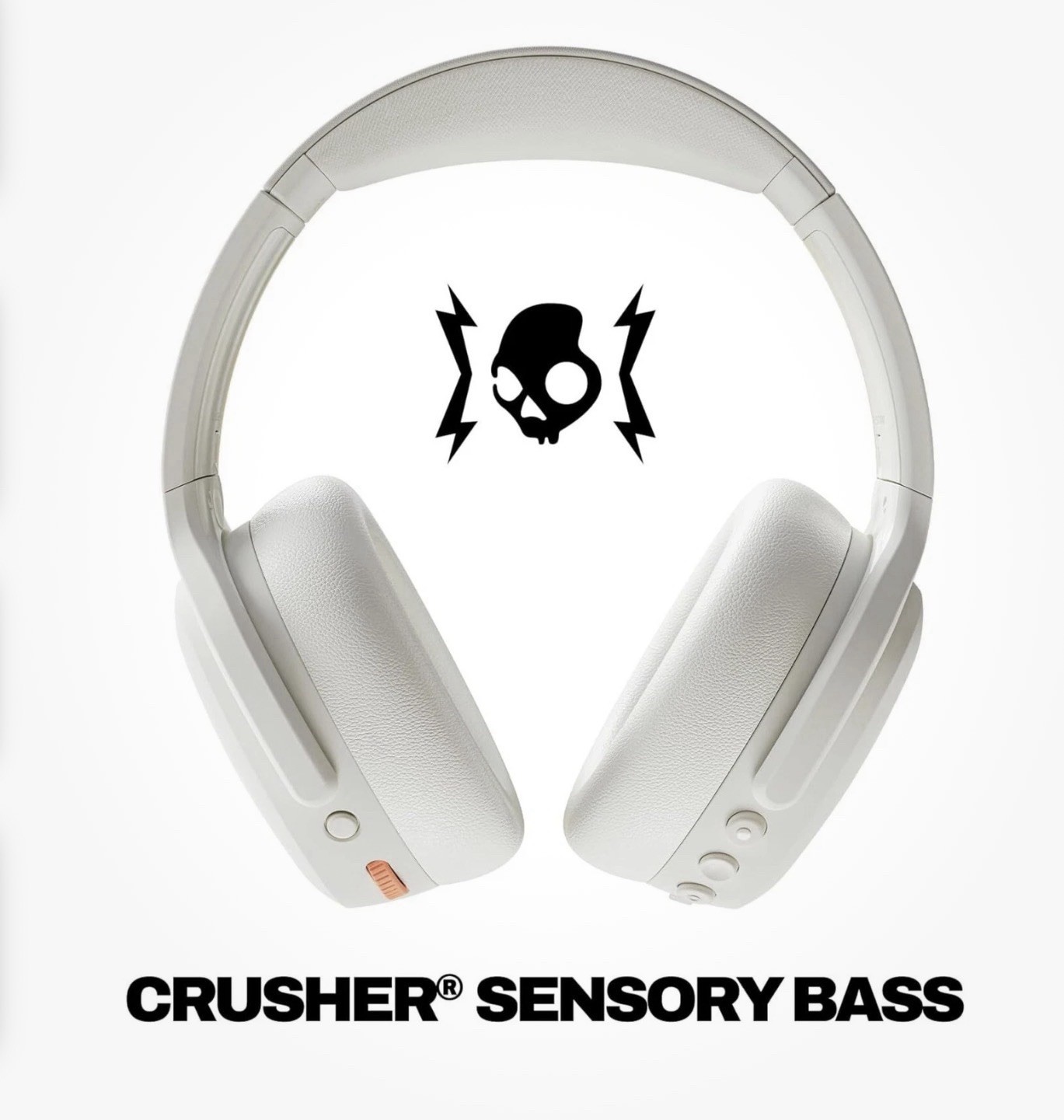 Skullcandy Crusher ANC 2 Sensory Bass Headphones Bone Orange Glow