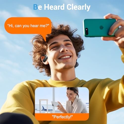 for Wireless Earbuds,Sport Bluetooth 5.4 Headphones,Over Ear Buds with Black