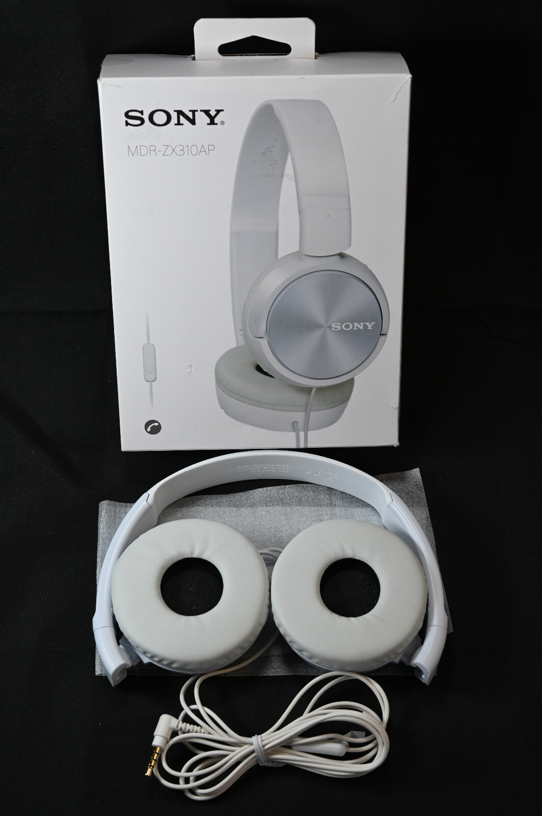 Sony MDR-ZX310AP/B ZX Series On-Ear Stereo Headphones w/Mic MDRZX310AP White