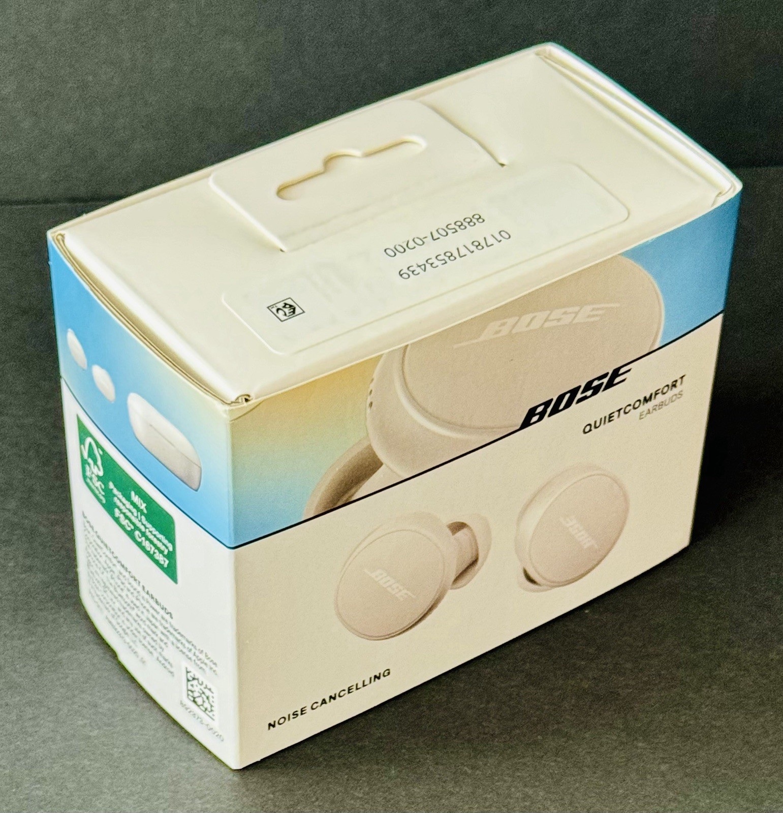 Bose – QuietComfort True Wireless Noise Cancelling In-Ear Earbuds, White SEALED