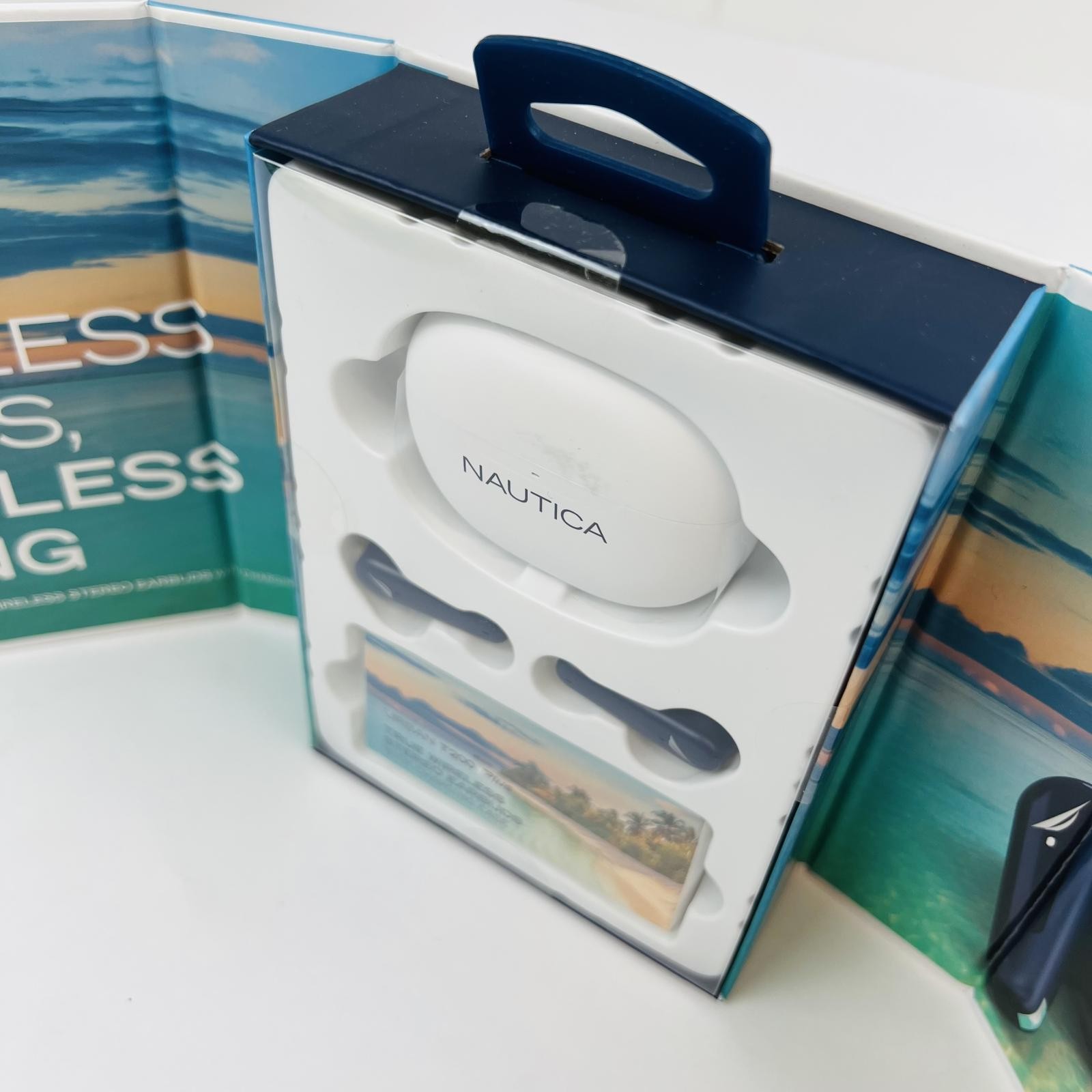 Nautica T200-Plus Wireless Earbuds 16HR Playtime, Fast Pairing, Hands-Free Calls