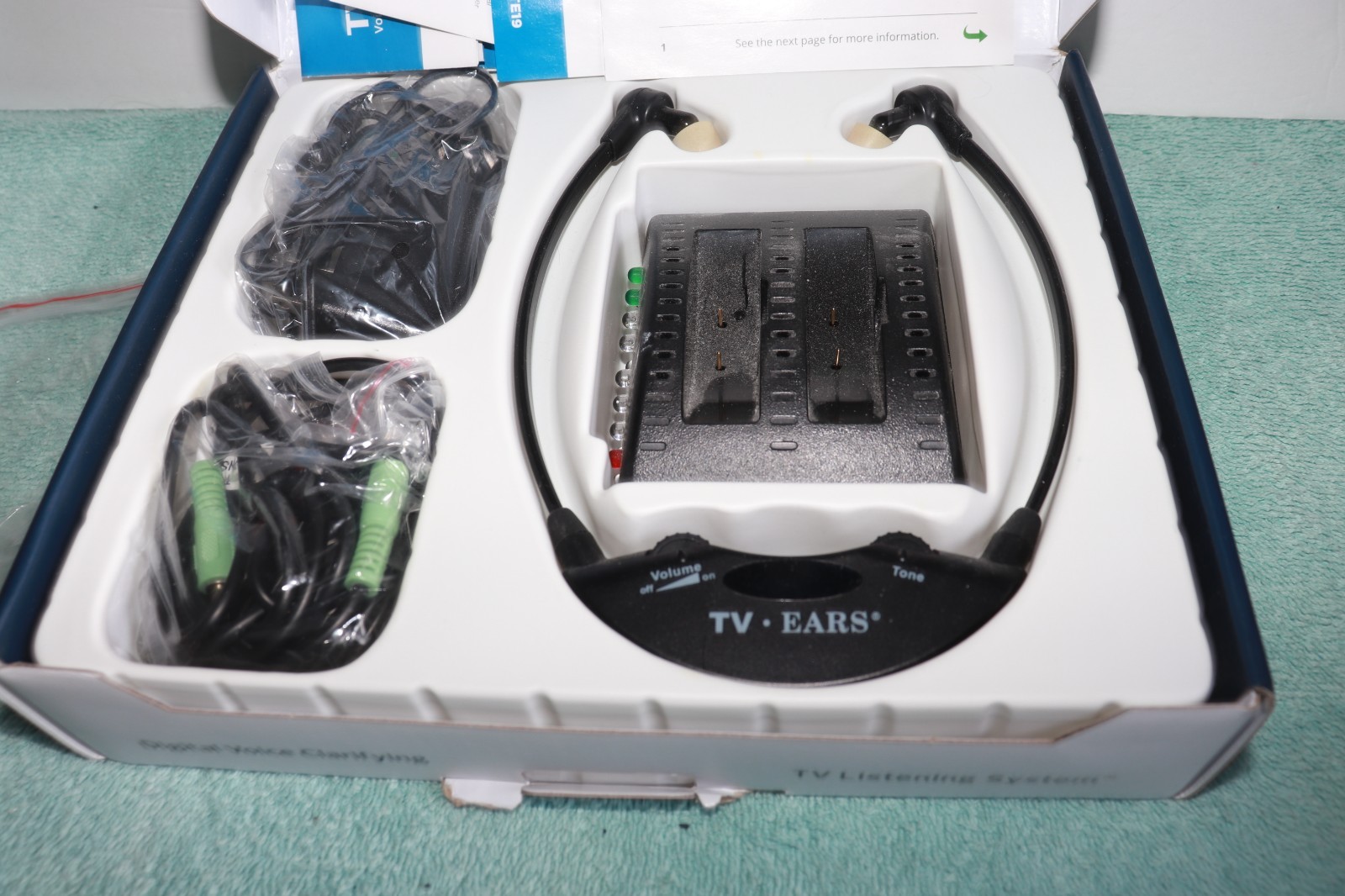 TV Ears 11741 Wireless 5.0 Digital Voice Clarifying TV Listening System