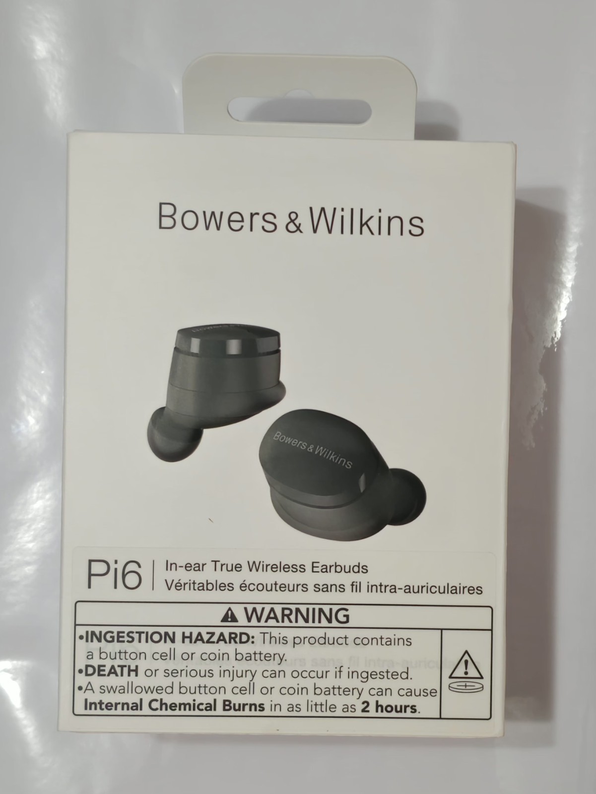 Bowers & Wilkins Pi6 Wireless Earbuds-Storm Grey, in-Ear Wireless Bluetooth