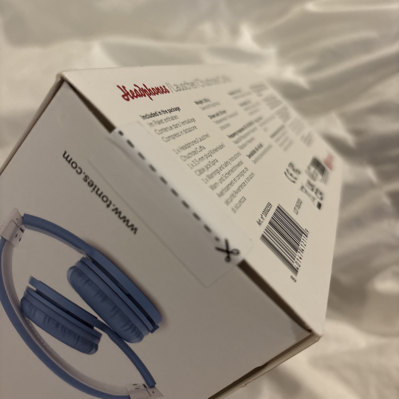 New sealed box Tonies Headphones Blue ages 3+ back to school safe listening