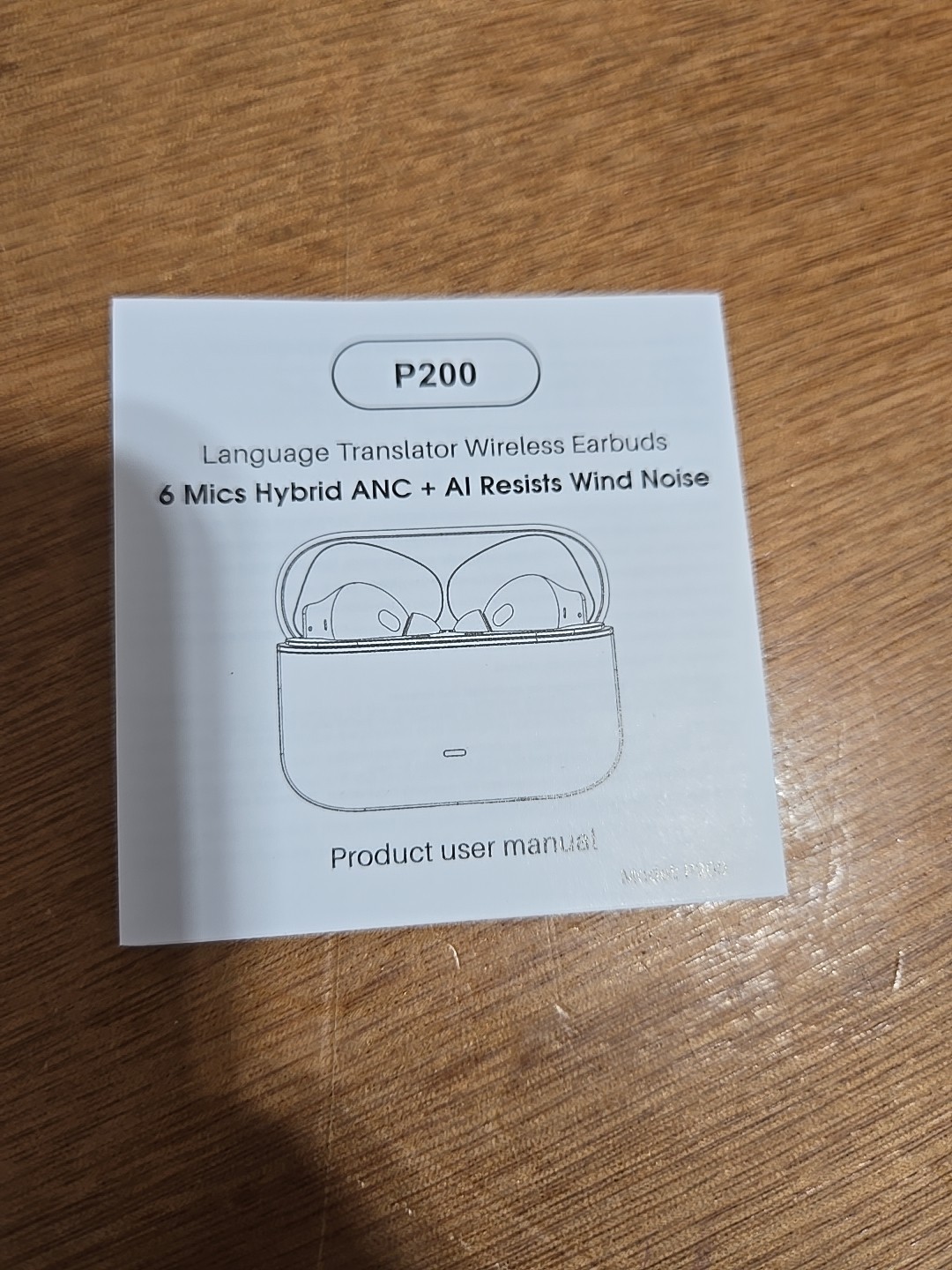 IAMJOY P200 Wireless Translator Earbuds – 3-in-1 Function – New in Box