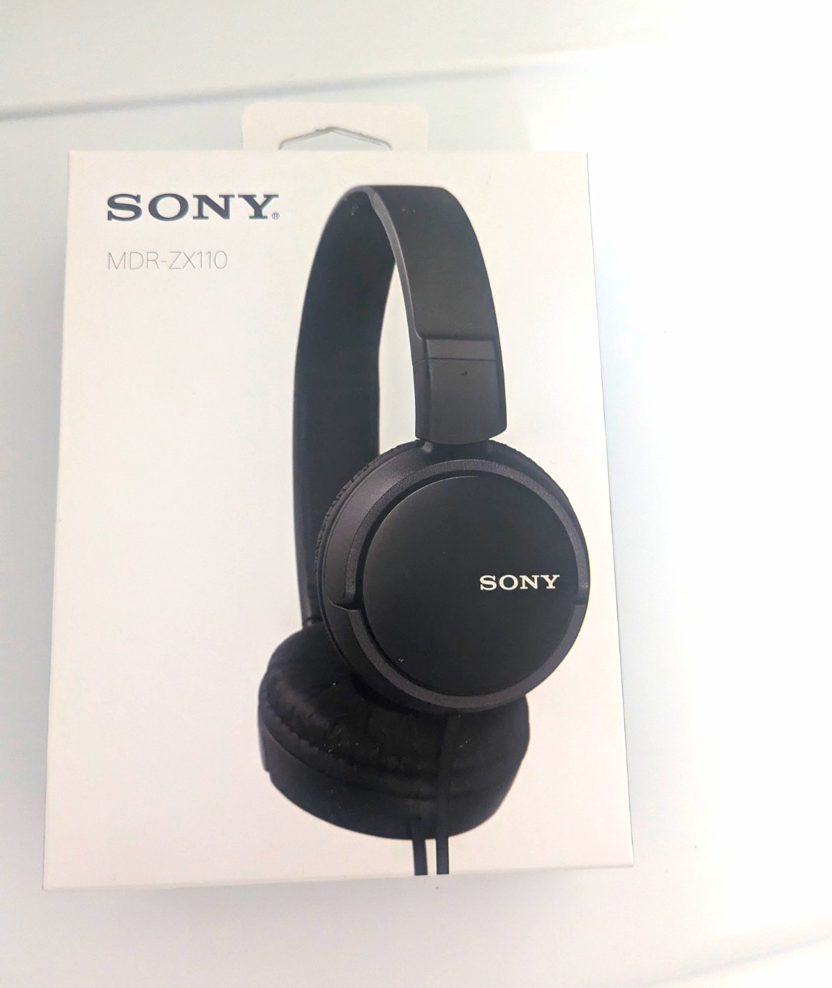 Sony MDR-ZX110 On-Ear Wired Headphones Black 3.5mm 1.2m Foldable