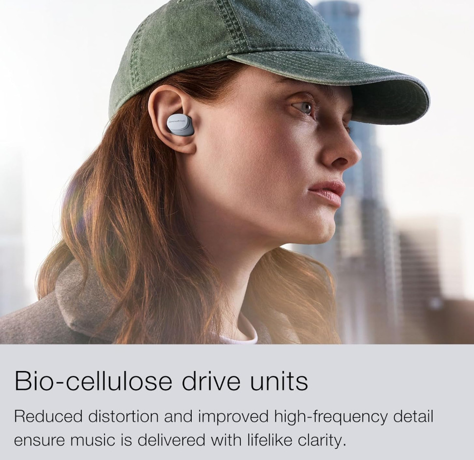 B&W Pi6 Bowers & Wilkins true wireless earbuds with aptX – glacier blue