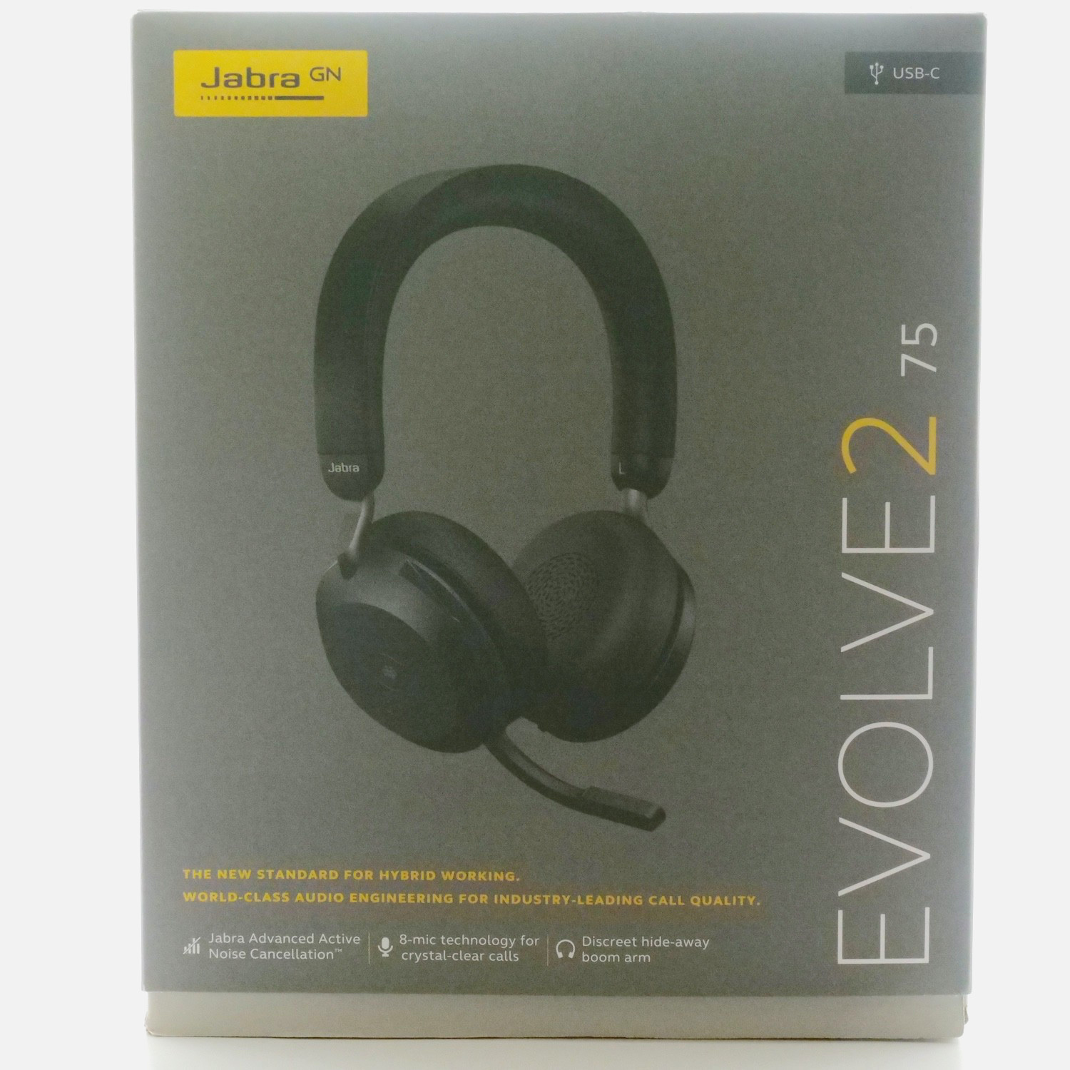 Jabra Evolve2 75 USB-C Black Wireless Stereo Headset HSC150W 27599-999-899