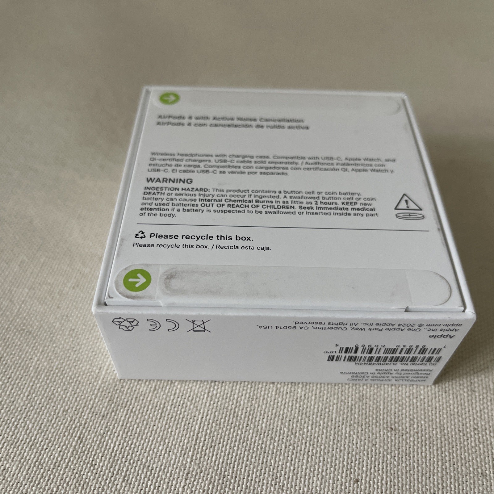 Apple AirPods 4 Active Noise Cancellation MXP93LL/A NIB Sealed