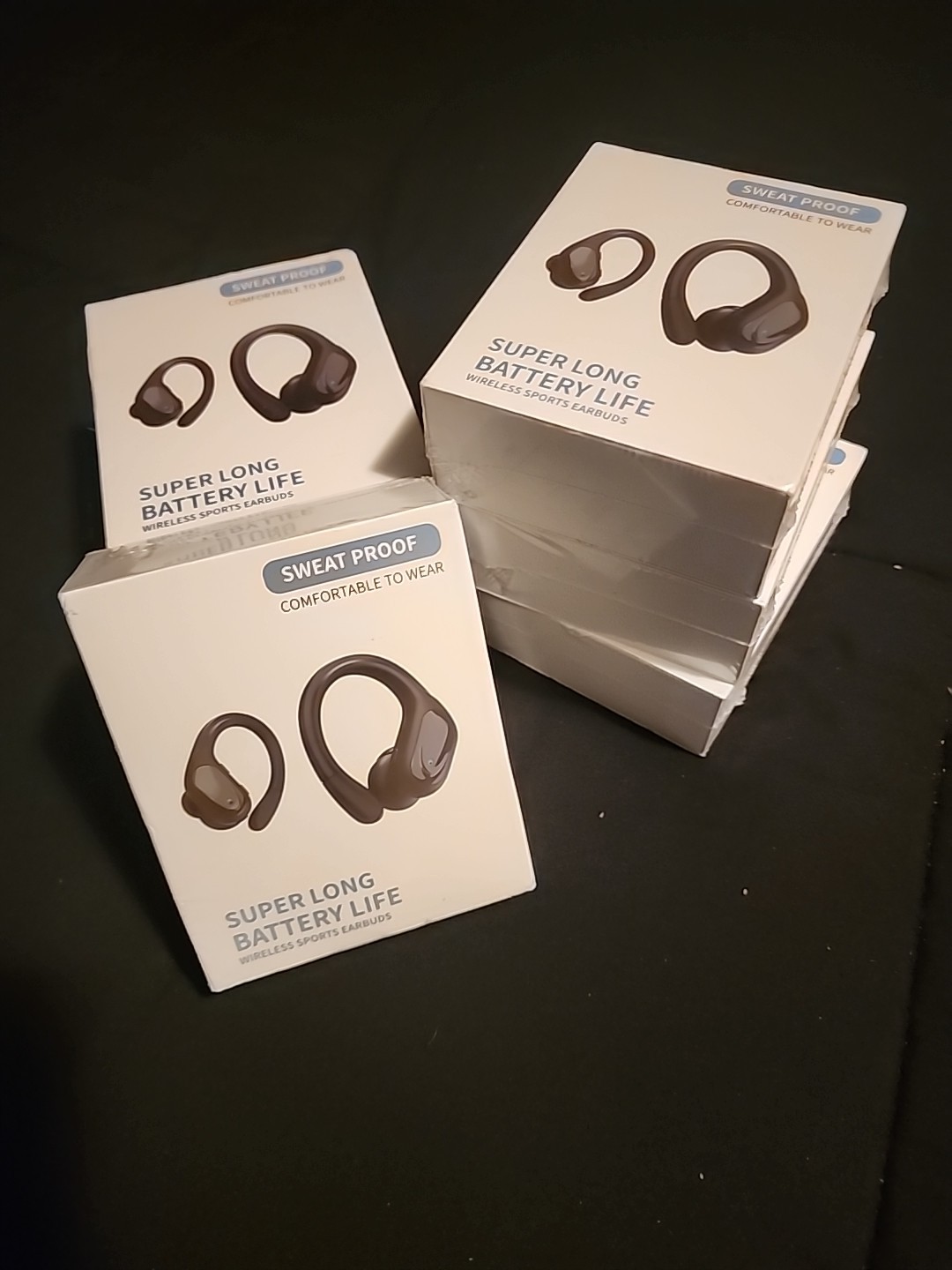 BX17 Wireless Headphones, Bluetooth 5.3 Earphones with Earhook, Mic, Waterproof