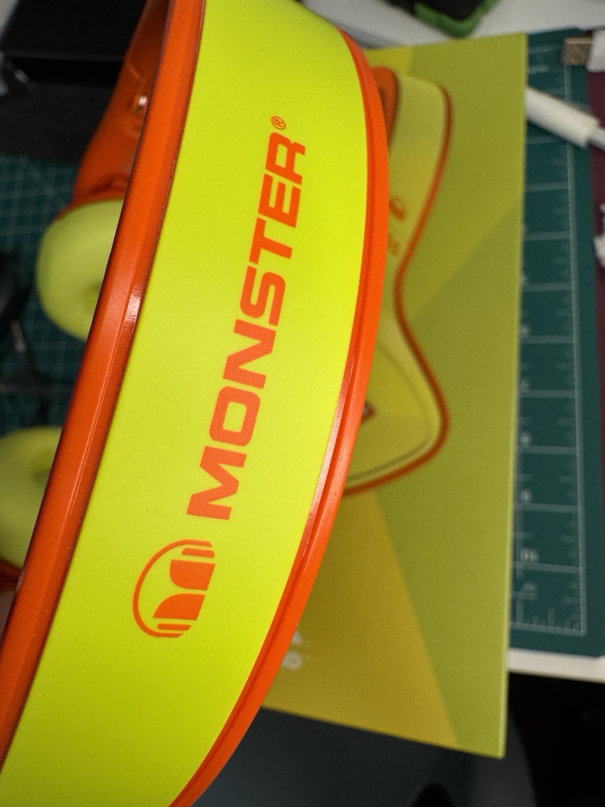 Monster DNA On-Ear Headphones Yellow/Orange Color – Wired 3.5mm Cable