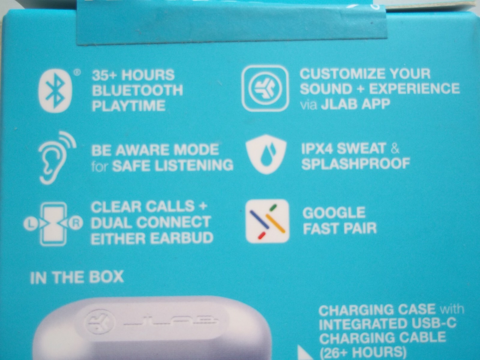 LILAC Go POP True Wireless Earbuds JLAB – 35+ Hours Playtime 3 Sets Gel Eartips
